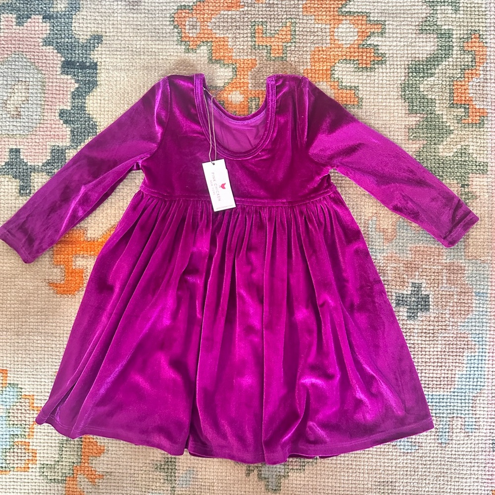 Velvet purple dress 2Y. NWT.